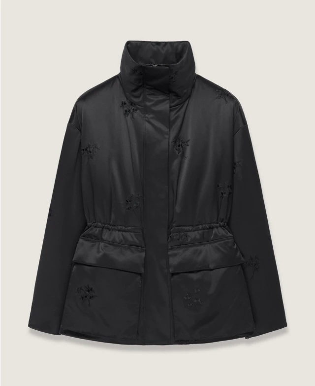 Embroidered Padded Parka