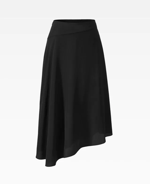 Tang Silk Asymetric Skirt