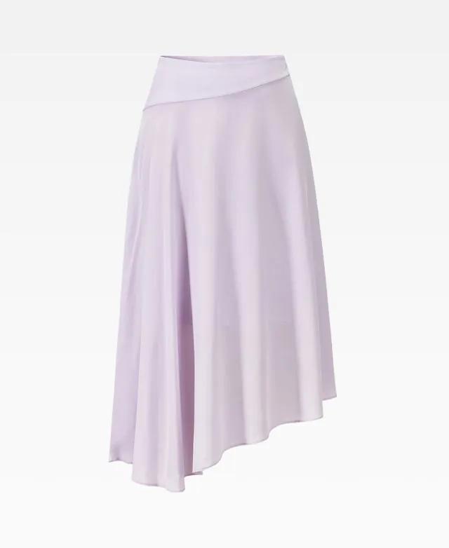 Tang Silk Asymetric Skirt