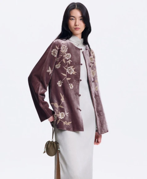Embroidered Statement Jacket