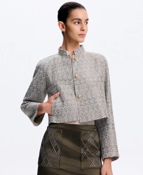 Cropped Tweed Jacket