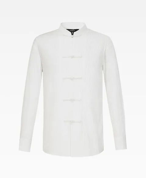 Tuck Pleated Cotton Tang Shirt