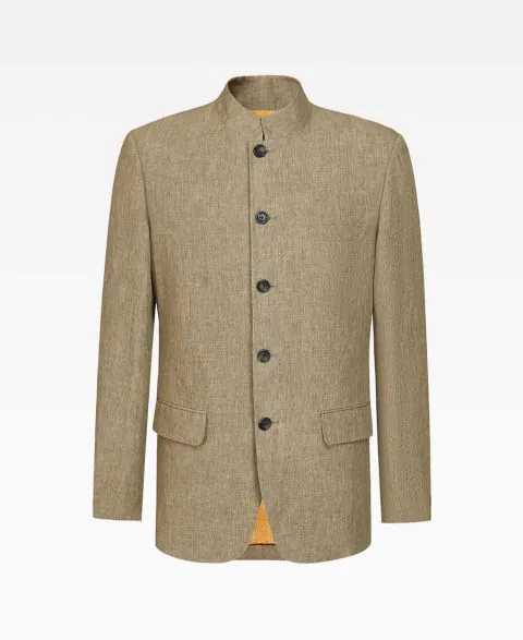 Linen Five-Button Jacket