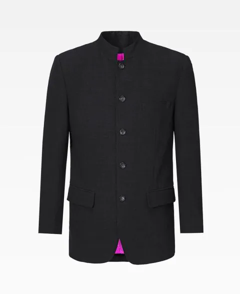 Cotton-Linen Five-Button Jacket