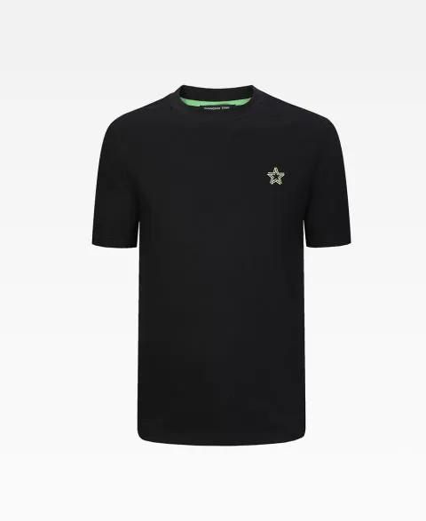 3D Star Embroidered T-Shirt